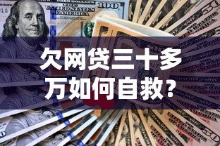 欠网贷三十多万如何自救？过来人教你科学上岸方法