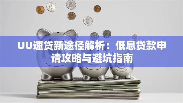 UU速贷新途径解析：低息贷款申请攻略与避坑指南