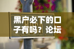 黑户必下的口子有吗？论坛老司机揭秘真实渠道