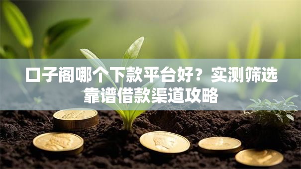 口子阁哪个下款平台好？实测筛选靠谱借款渠道攻略