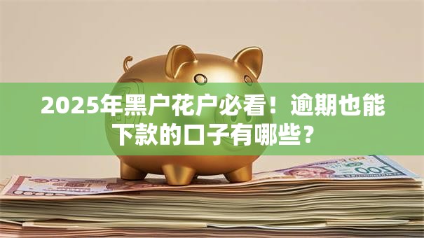 2025年黑户花户必看！逾期也能下款的口子有哪些？