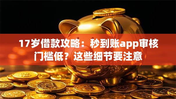 17岁借款攻略：秒到账app审核门槛低？这些细节要注意