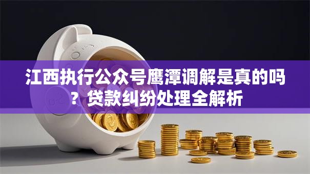 江西执行公众号鹰潭调解是真的吗？贷款纠纷处理全解析