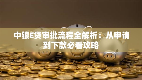 中银E贷审批流程全解析：从申请到下款必看攻略