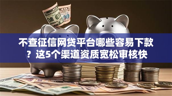 不查征信网贷平台哪些容易下款？这5个渠道资质宽松审核快