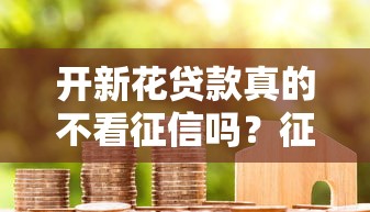 开新花贷款真的不看征信吗？征信与贷款审批深度解析
