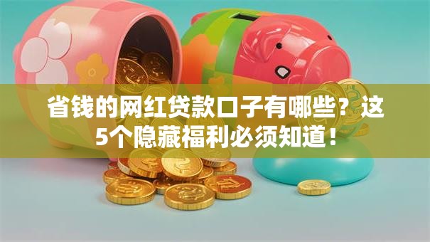 省钱的网红贷款口子有哪些？这5个隐藏福利必须知道！