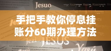 手把手教你停息挂账分60期办理方法及详细攻略