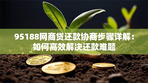 95188网商贷还款协商步骤详解：如何高效解决还款难题