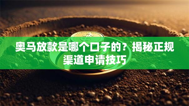 奥马放款是哪个口子的？揭秘正规渠道申请技巧