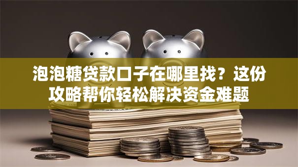泡泡糖贷款口子在哪里找？这份攻略帮你轻松解决资金难题