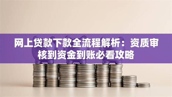 网上贷款下款全流程解析：资质审核到资金到账必看攻略