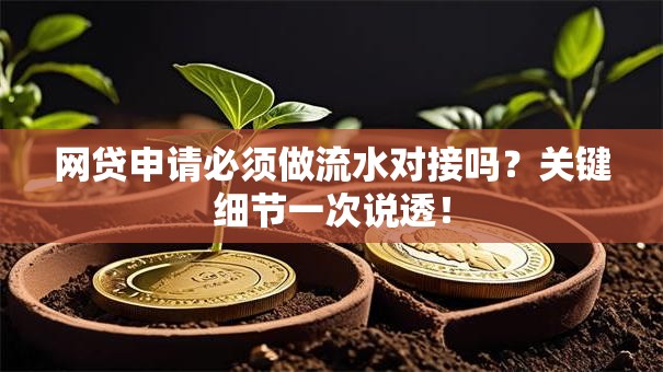 网贷申请必须做流水对接吗？关键细节一次说透！