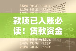 款项已入账必读！贷款资金到账后的实用指南