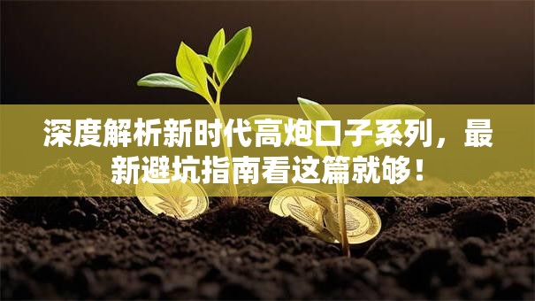 深度解析新时代高炮口子系列，最新避坑指南看这篇就够！