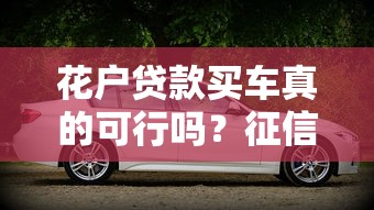 花户贷款买车真的可行吗？征信花户购车攻略与注意事项全解析