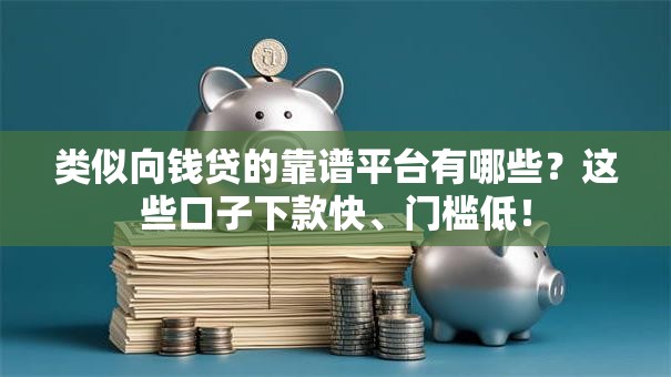 类似向钱贷的靠谱平台有哪些？这些口子下款快、门槛低！