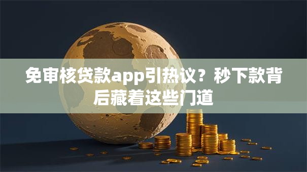 免审核贷款app引热议？秒下款背后藏着这些门道