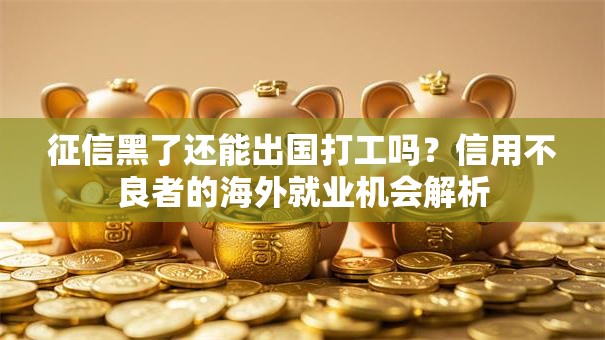 征信黑了还能出国打工吗？信用不良者的海外就业机会解析