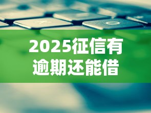 2025征信有逾期还能借钱吗？这几个平台或许能帮你