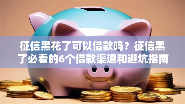 征信黑花了可以借款吗？征信黑了必看的6个借款渠道和避坑指南