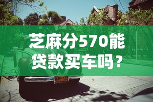 芝麻分570能贷款买车吗？这些平台门槛低、通过率高！