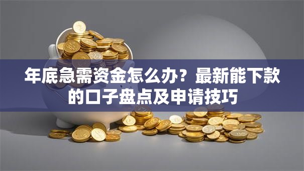 年底急需资金怎么办？最新能下款的口子盘点及申请技巧
