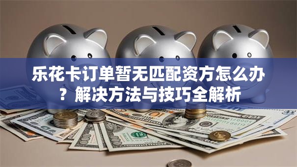 乐花卡订单暂无匹配资方怎么办？解决方法与技巧全解析