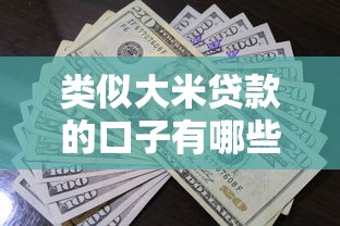 类似大米贷款的口子有哪些？这5个平台审核快、额度高！