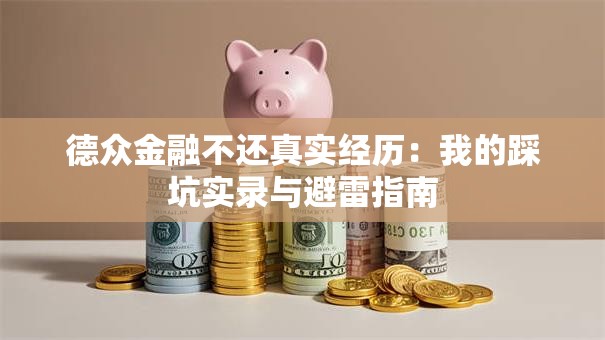 德众金融不还真实经历：我的踩坑实录与避雷指南