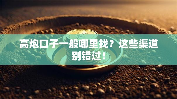 高炮口子一般哪里找？这些渠道别错过！