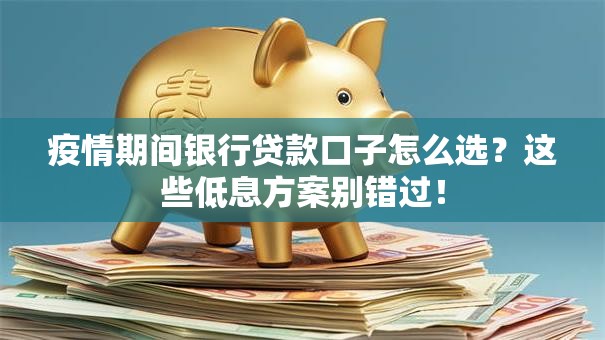 疫情期间银行贷款口子怎么选？这些低息方案别错过！
