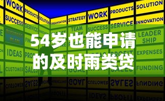54岁也能申请的及时雨类贷款口子推荐：大龄人士专属方案解析