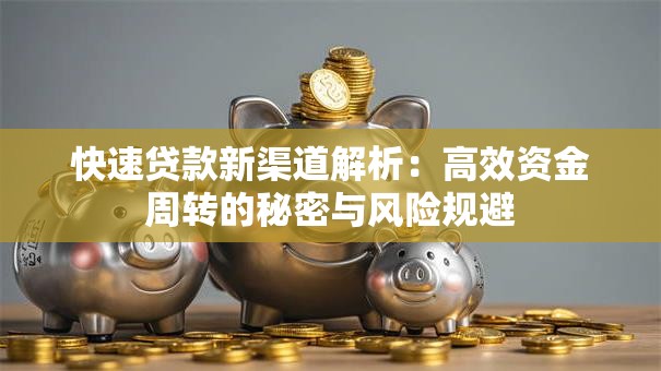 快速贷款新渠道解析：高效资金周转的秘密与风险规避