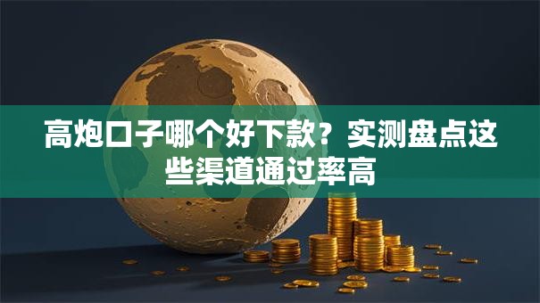高炮口子哪个好下款？实测盘点这些渠道通过率高