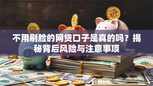 不用刷脸的网贷口子是真的吗？揭秘背后风险与注意事项
