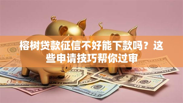 榕树贷款征信不好能下款吗？这些申请技巧帮你过审