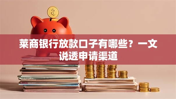莱商银行放款口子有哪些？一文说透申请渠道