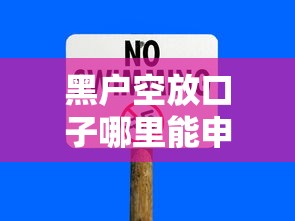 黑户空放口子哪里能申请？民间渠道与风险深度解析