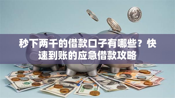 秒下两千的借款口子有哪些？快速到账的应急借款攻略