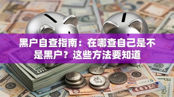 黑户自查指南:在哪查自己是不是黑户?这些方法要知道 黑户自查指南:在哪查自己是不是黑户?这些方法要知道