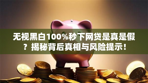 无视黑白100%秒下网贷是真是假？揭秘背后真相与风险提示！