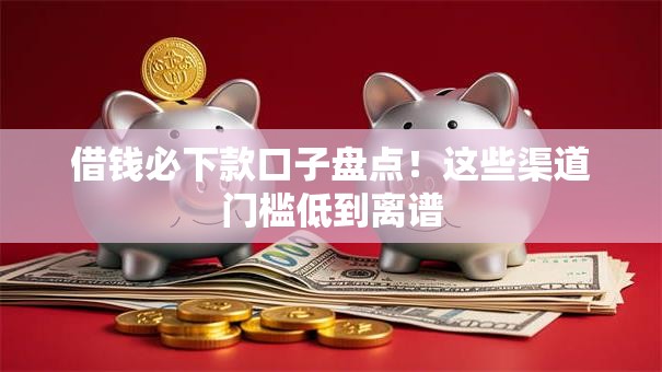借钱必下款口子盘点！这些渠道门槛低到离谱