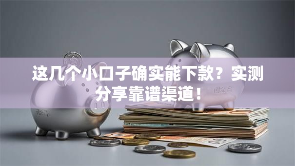 这几个小口子确实能下款?实测分享靠谱渠道! 这几个小口子确实能下款?实测分享靠谱渠道!