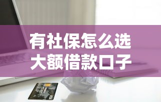 有社保怎么选大额借款口子?资深人士教你避坑技巧 有社保怎么选大额借款口子?资深人士教你避坑技巧