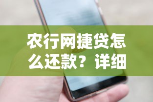 农行网捷贷怎么还款?详细操作流程及注意事项全解析 农行网捷贷怎么还款?详细操作流程及注意事项全解析