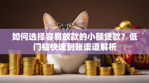 如何选择容易放款的小额贷款?低门槛快速到账渠道解析 如何选择容易放款的小额贷款?低门槛快速到账渠道解析