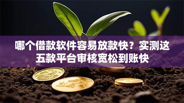 哪个借款软件容易放款快?实测这五款平台审核宽松到账快 哪个借款软件容易放款快?实测这五款平台审核宽松到账快