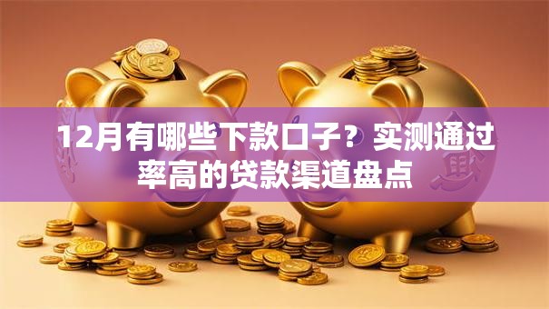 12月有哪些下款口子?实测通过率高的贷款渠道盘点 12月有哪些下款口子?实测通过率高的贷款渠道盘点