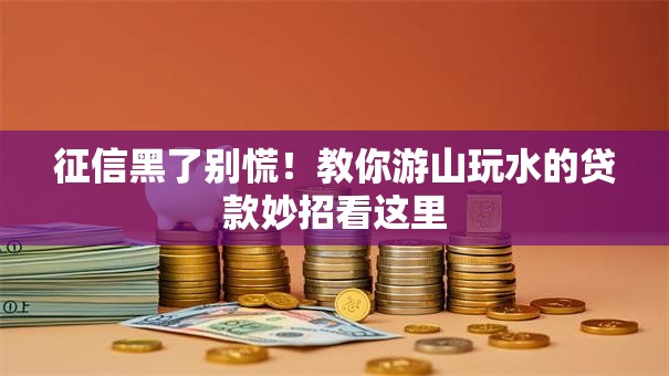 征信黑了别慌!教你游山玩水的贷款妙招看这里 征信黑了别慌!教你游山玩水的贷款妙招看这里